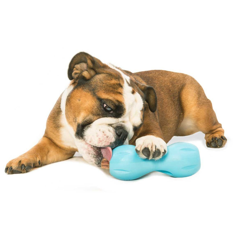West Paw Qwizl treat vents close-up Aqua highlighting scent appeal