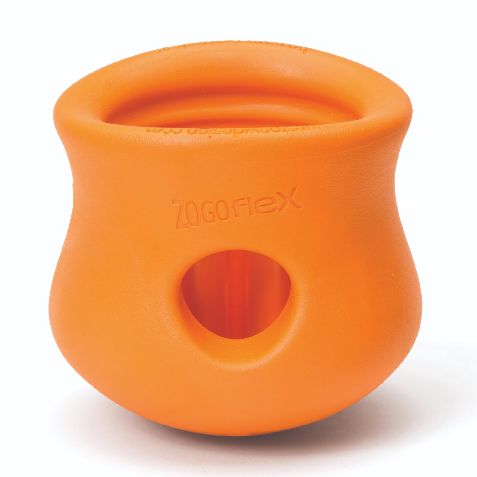 WEST PAW Toppl interactive treat-dispensing toy for mental enrichment and engagement.