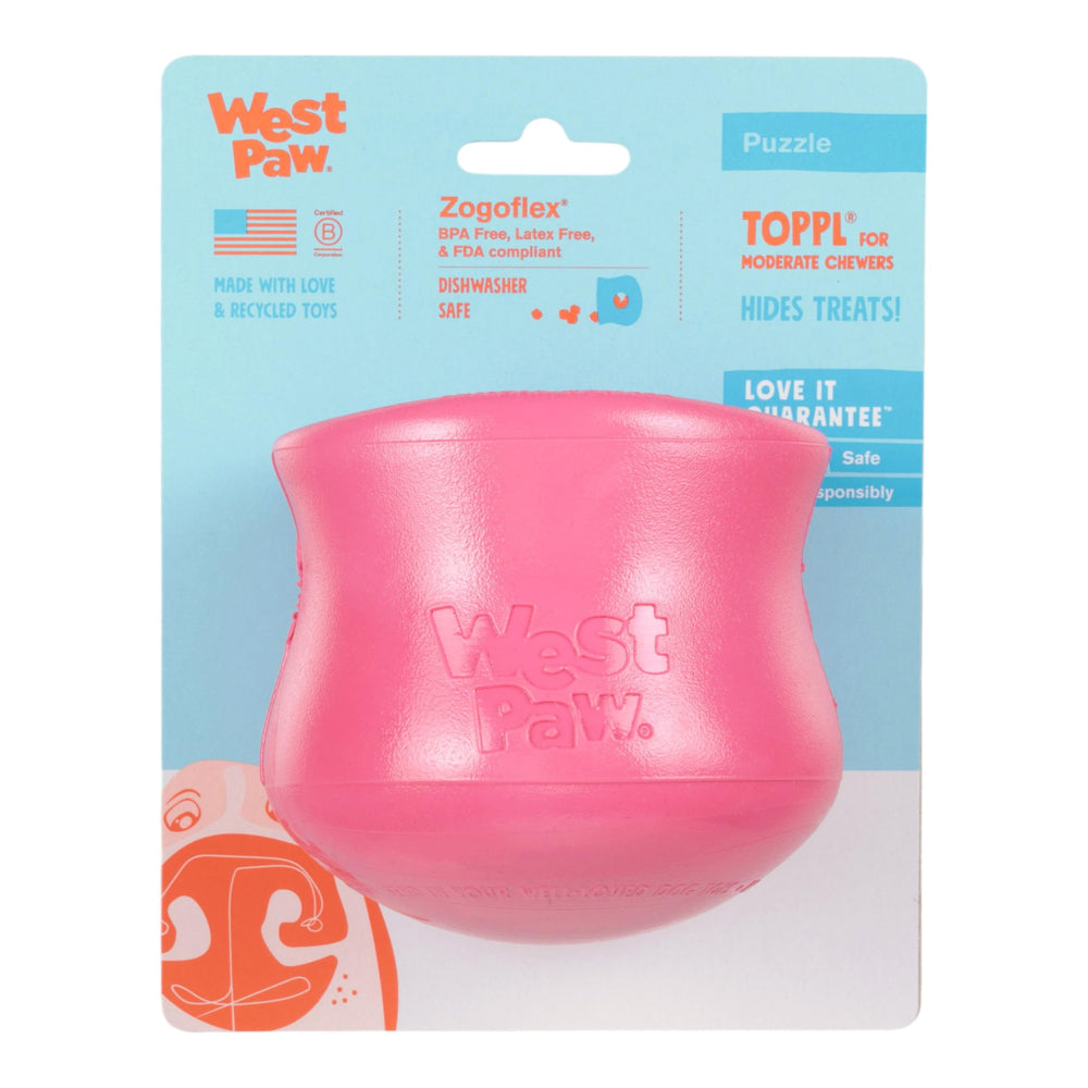 WEST PAW Toppl USA-made durable enrichment toy for dogs of all sizes