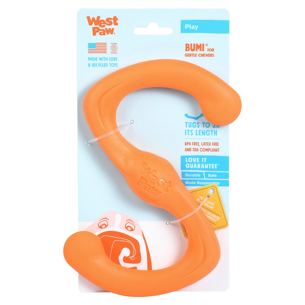 WEST PAW Zogoflex Bumi dog interactive toy during tugging