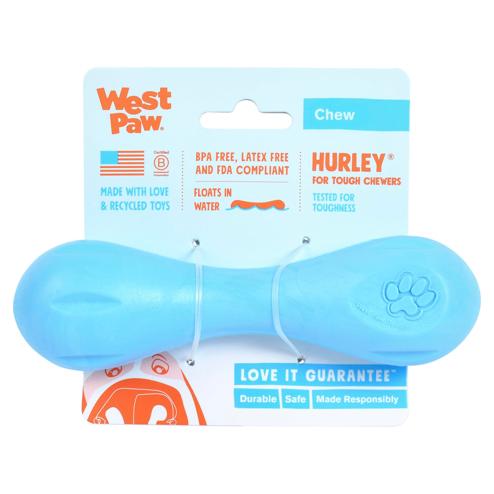 WEST PAW Hurley bone in action for fetch and water play