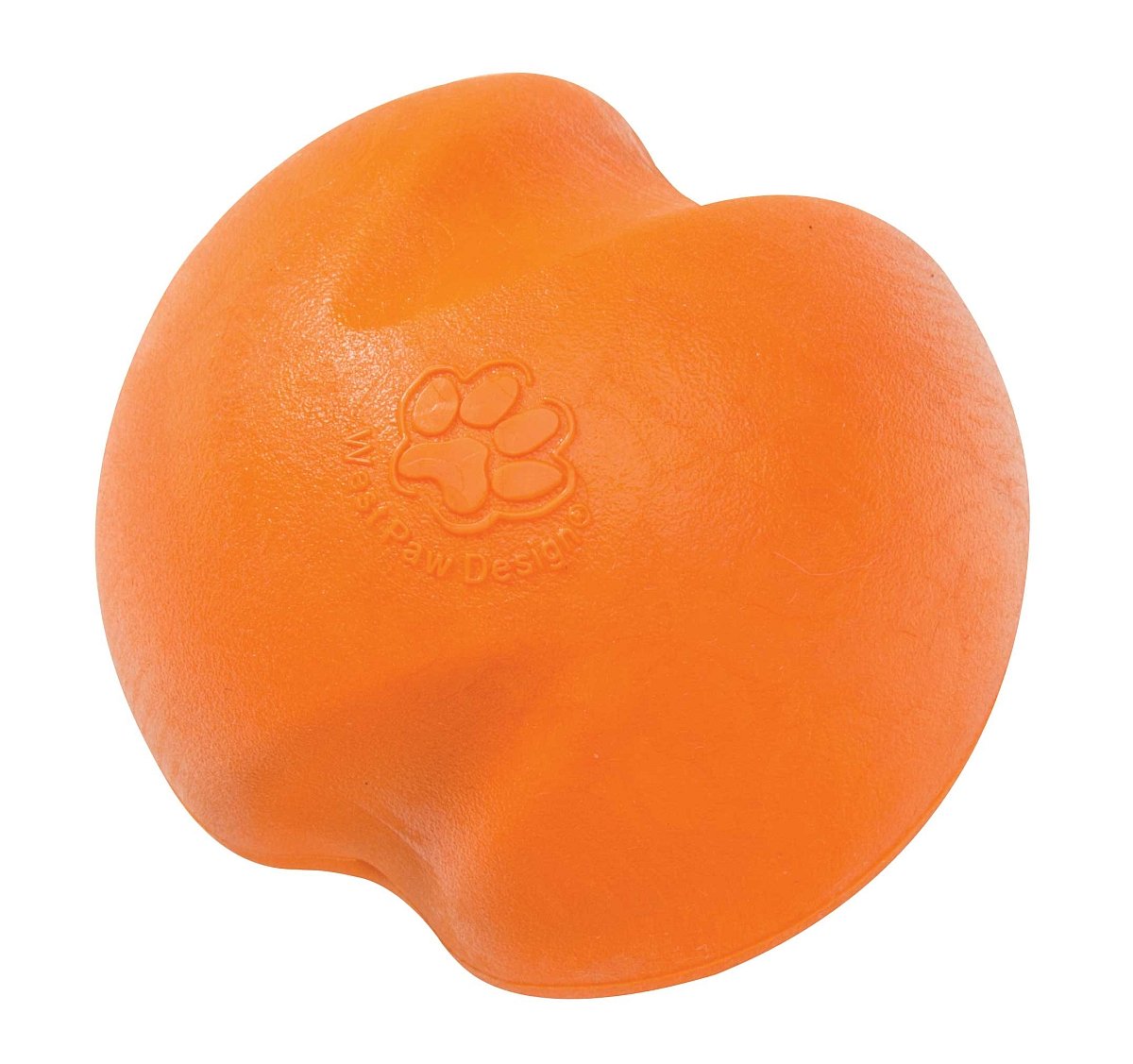 West Paw Zogoflex Jive Ball: bouncing dog toy for fetch and durable play.