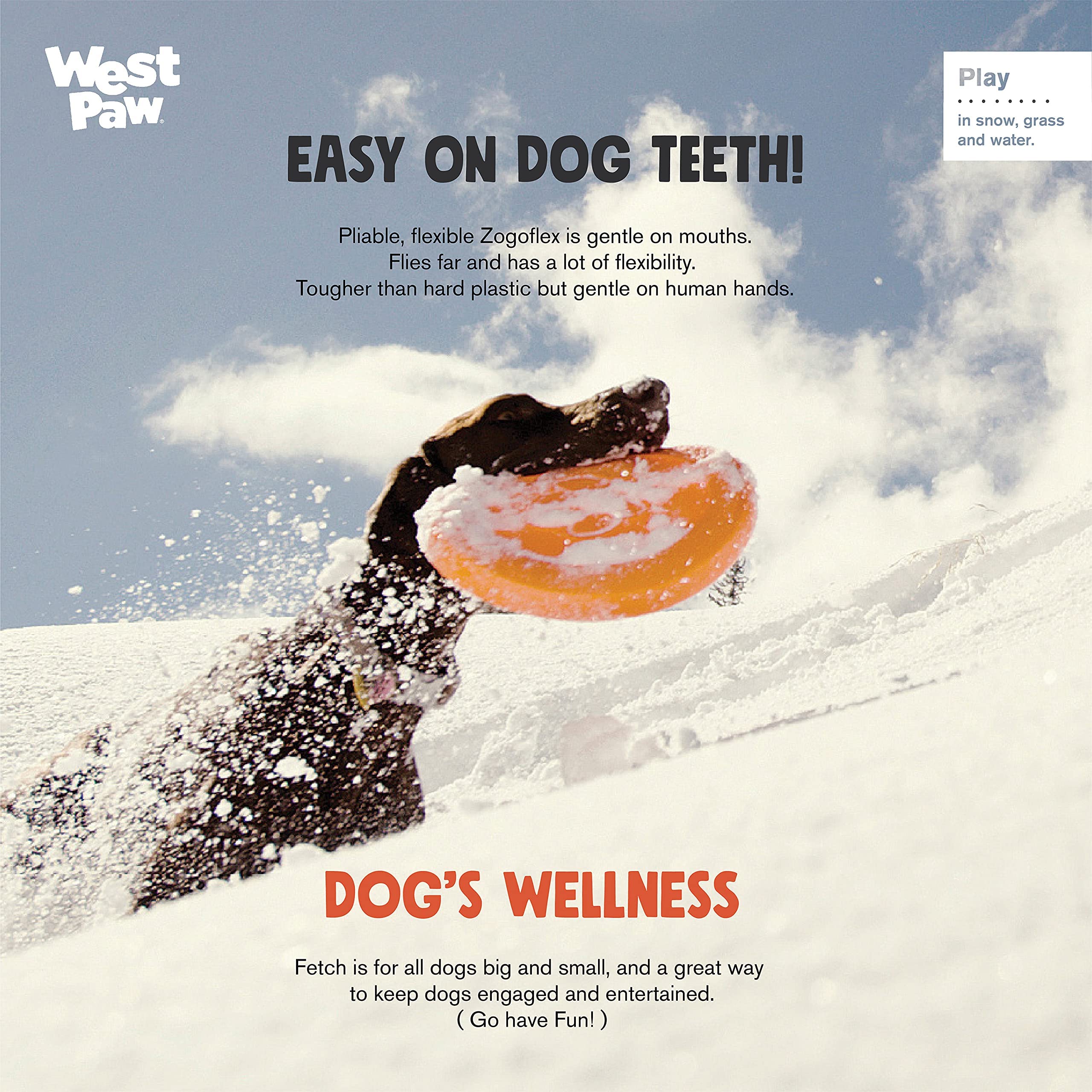 West Paw Zogoflex Zisc soft-mouth disc for gentle bites