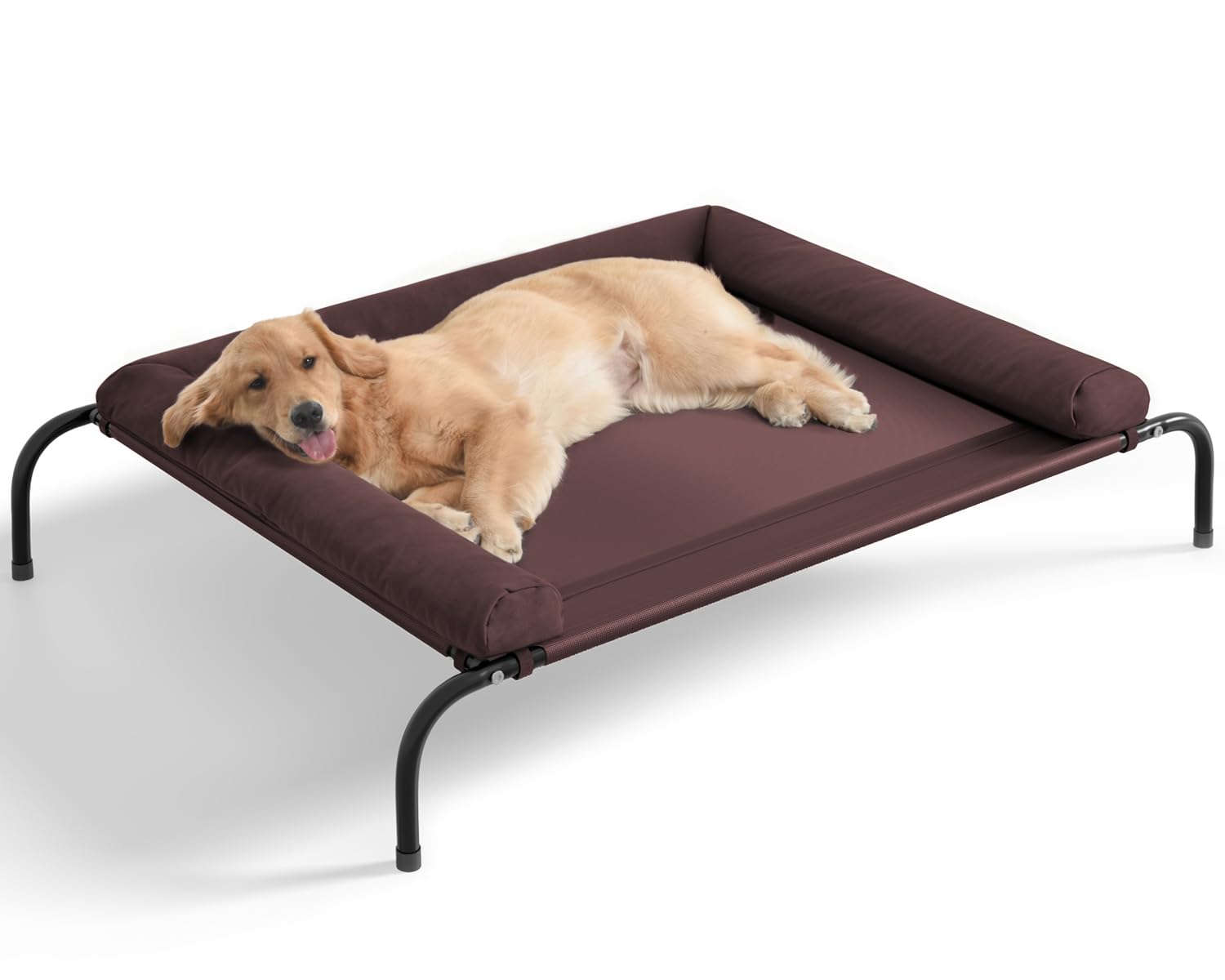 WESTERN HOME Cooling Elevated Dog Bed frame provides sturdy outdoor support for large dogs.