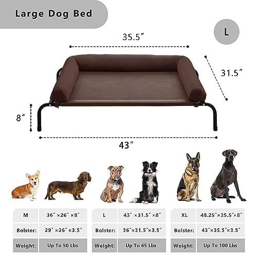 WESTERN HOME Cooling Elevated Dog Bed breathable mesh keeps pets dry and comfy during naps.