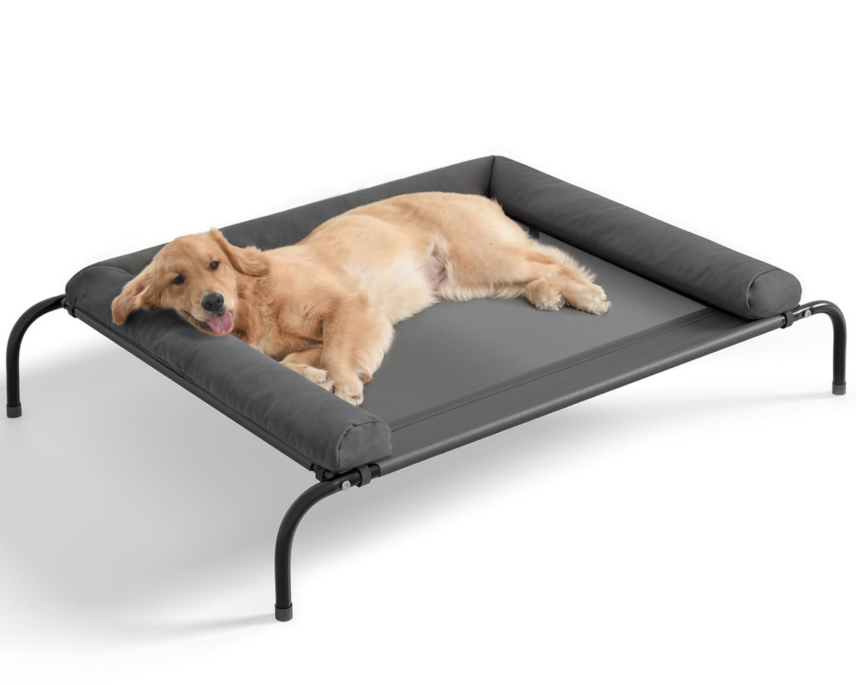 WESTERN HOME cooling elevated dog bed outdoors with breathable mesh for cooling comfort