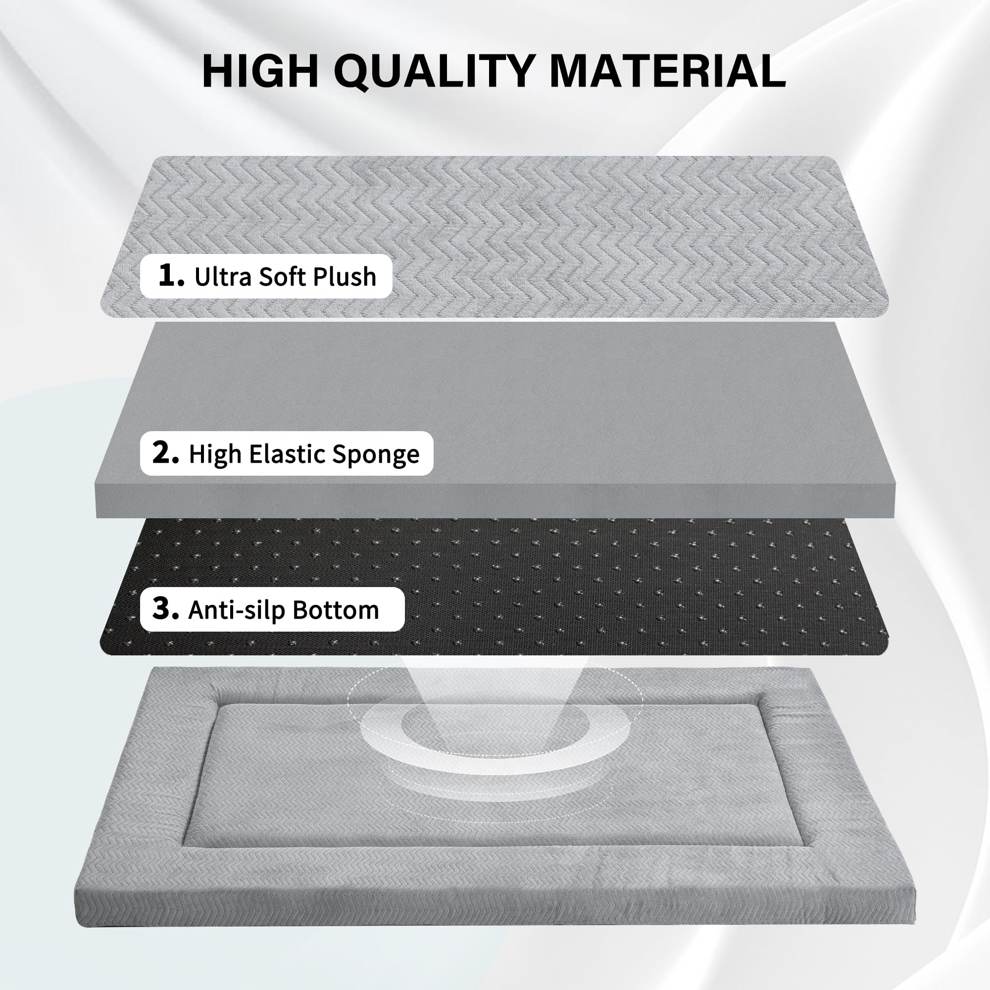WESTERN HOME anti-slip bottom keeps dog bed in place