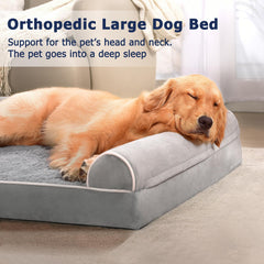 WESTERN HOME Large Dog Bed removable washable cover for easy cleaning after adventures.