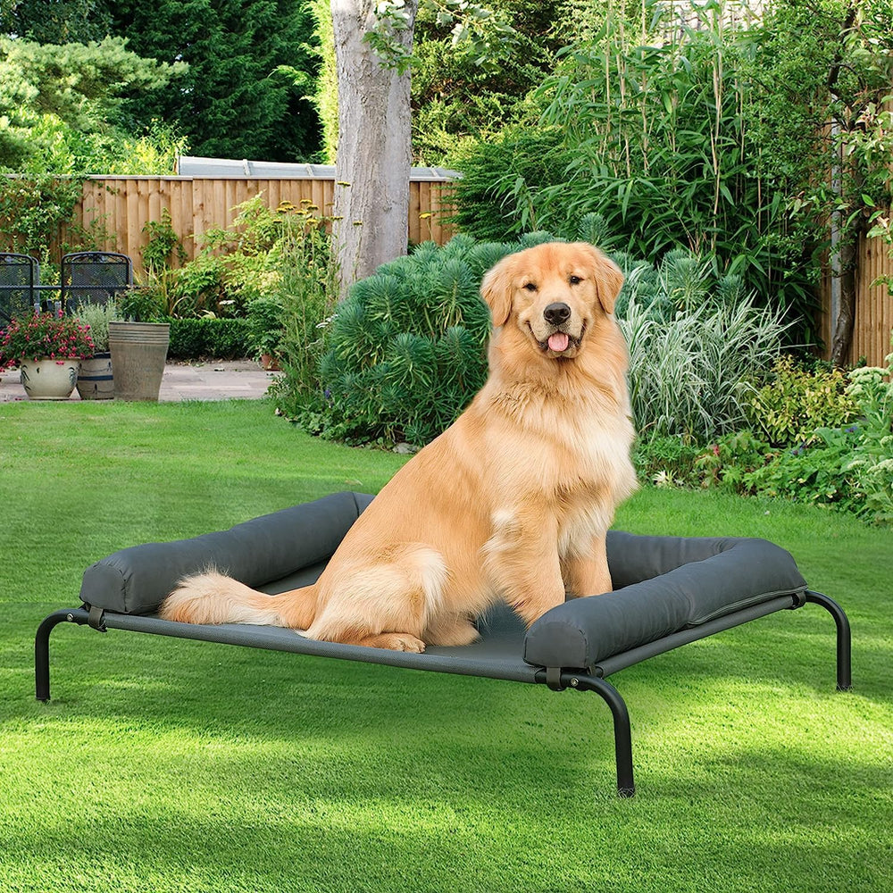 WESTERN HOME portable chew-resistant dog bed ready for travel and camping