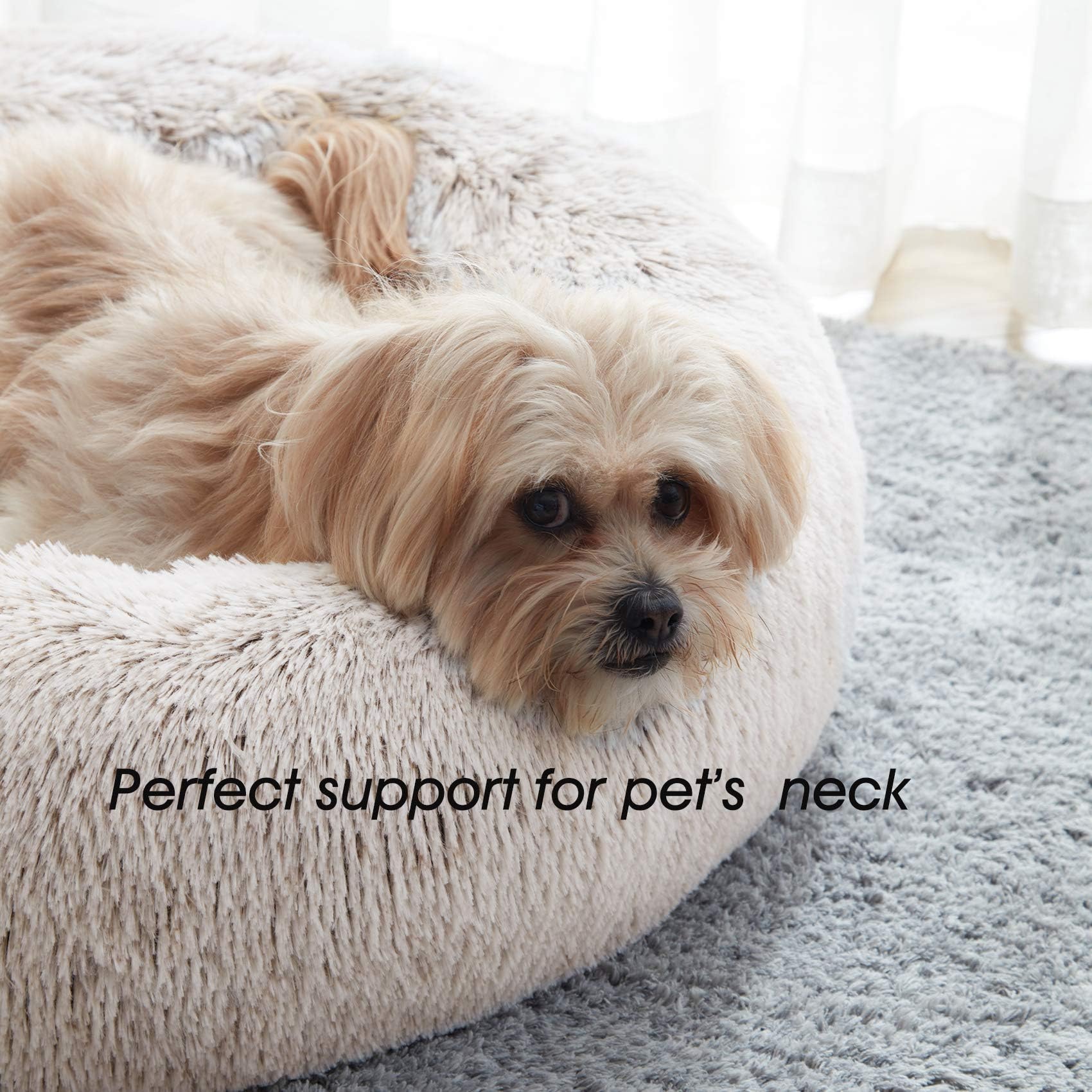 WESTERN HOME WH calming cat bed round outer showcases secure lounging