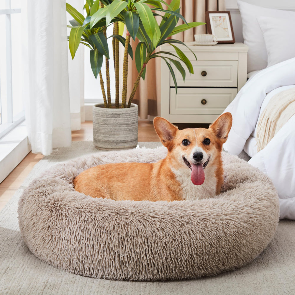 WESTERN HOME WH Calming dog bed machine washable simplifies cleaning after messy sessions.