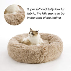 Western Home WH calming donut bed anti-slip bottom demonstrates stable placement on floors.