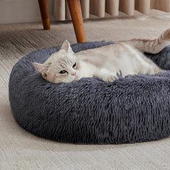 Western Home WH calming donut bed circular design supports curling sleepers