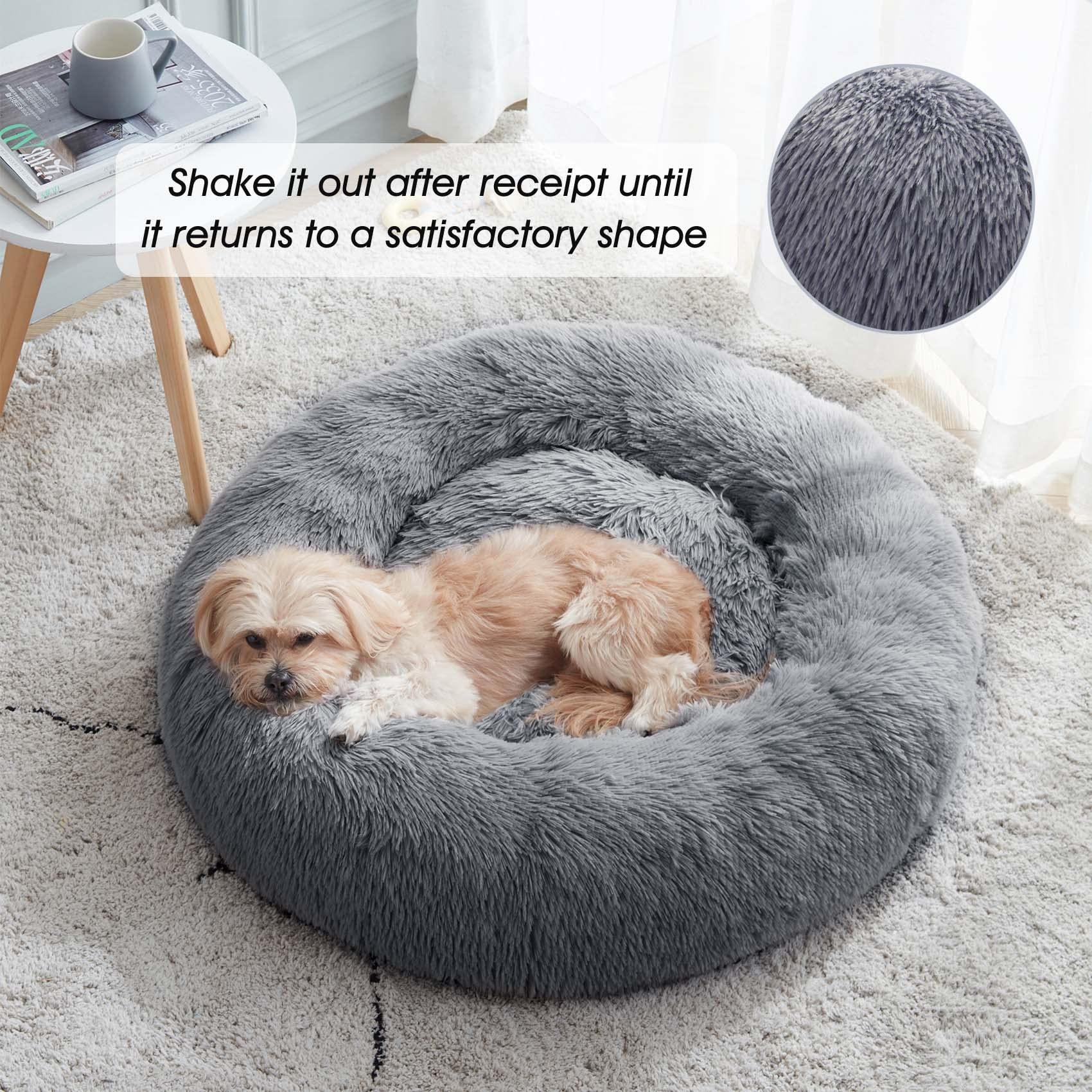 Western Home WH calming donut bed machine washable for easy cleaning