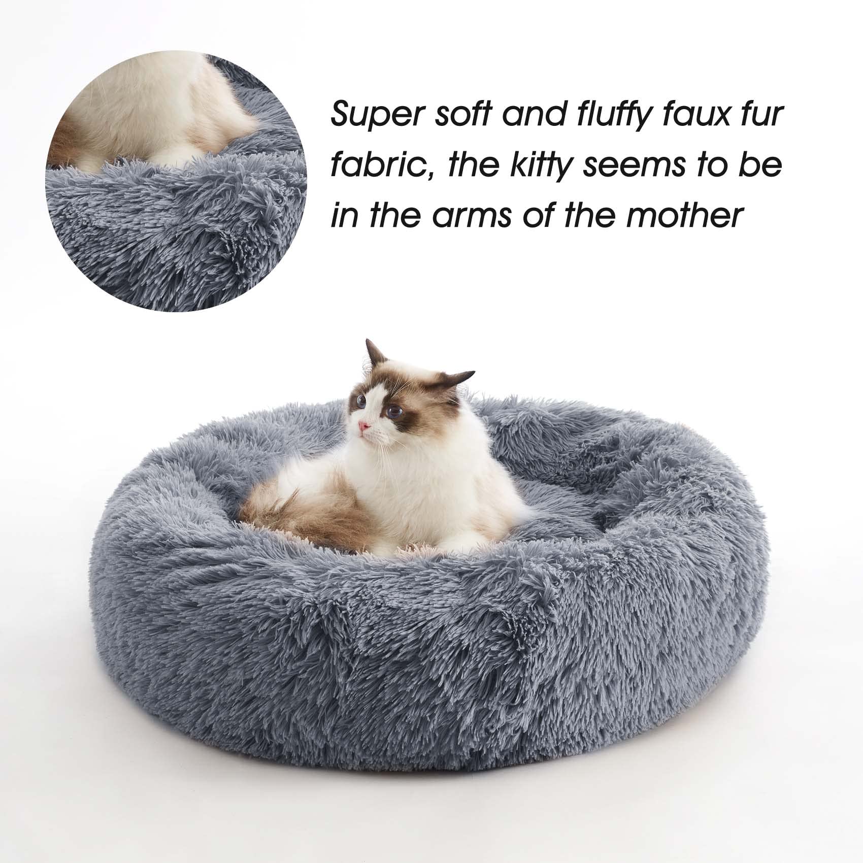WESTERN HOME WH round design supports curling, secure lounging.