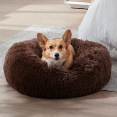 Western Home WH warming circle bed highlights soft warmth for chilly evenings.