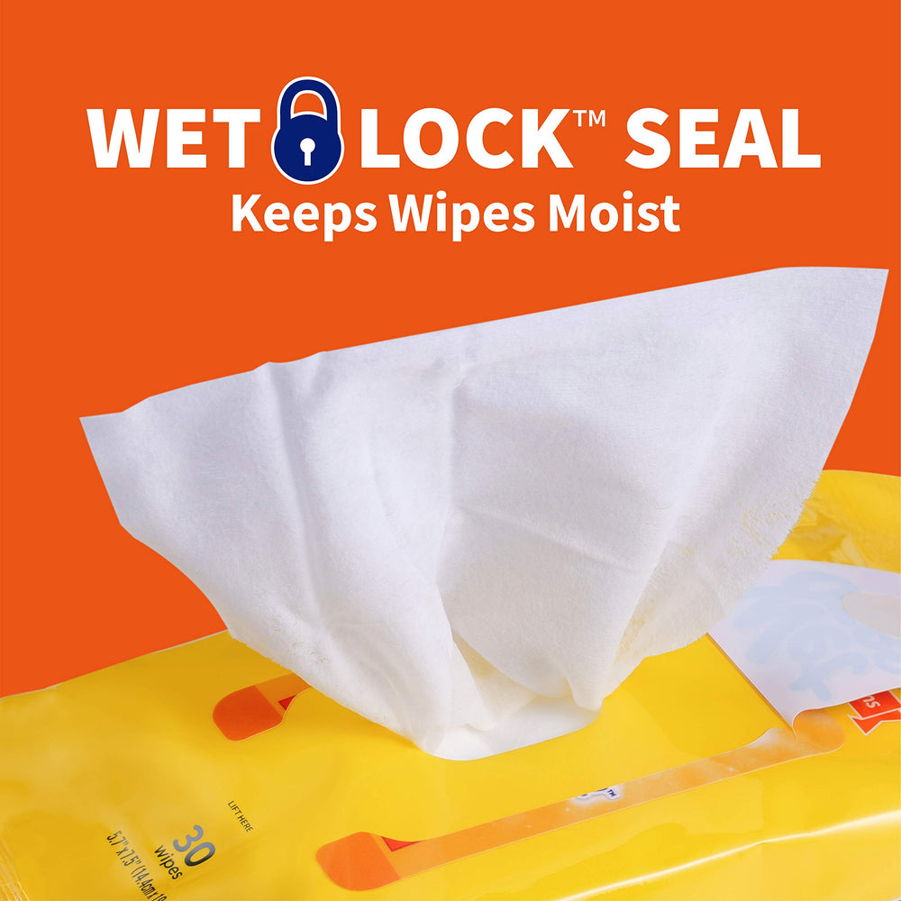 Wet Ones for Pets chamomile-soothing wipe close-up illustrating a gentle clean