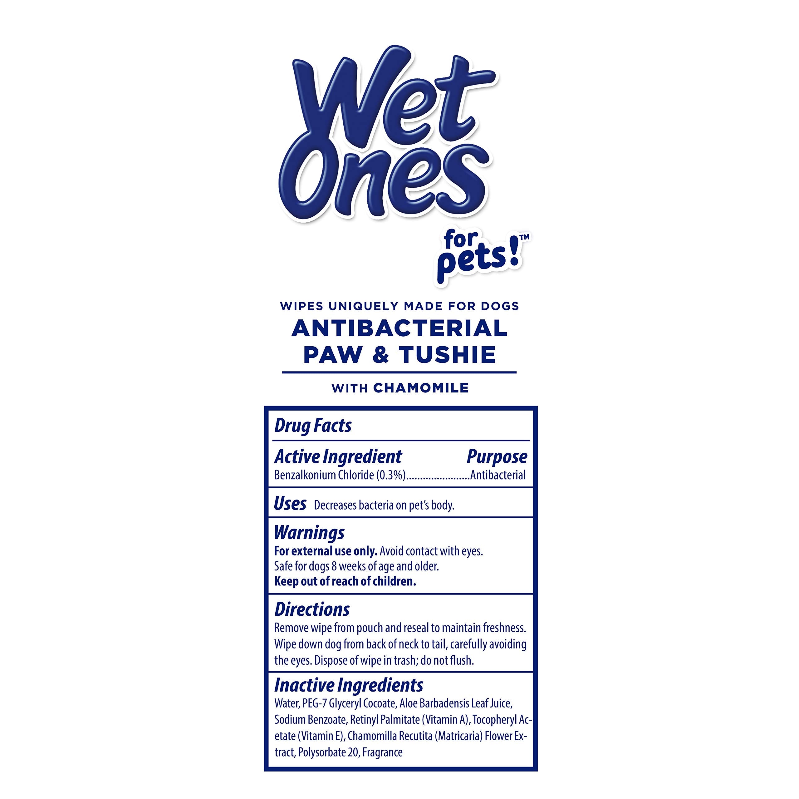 Wet Ones for Pets chamomile wipes used after outdoor adventures