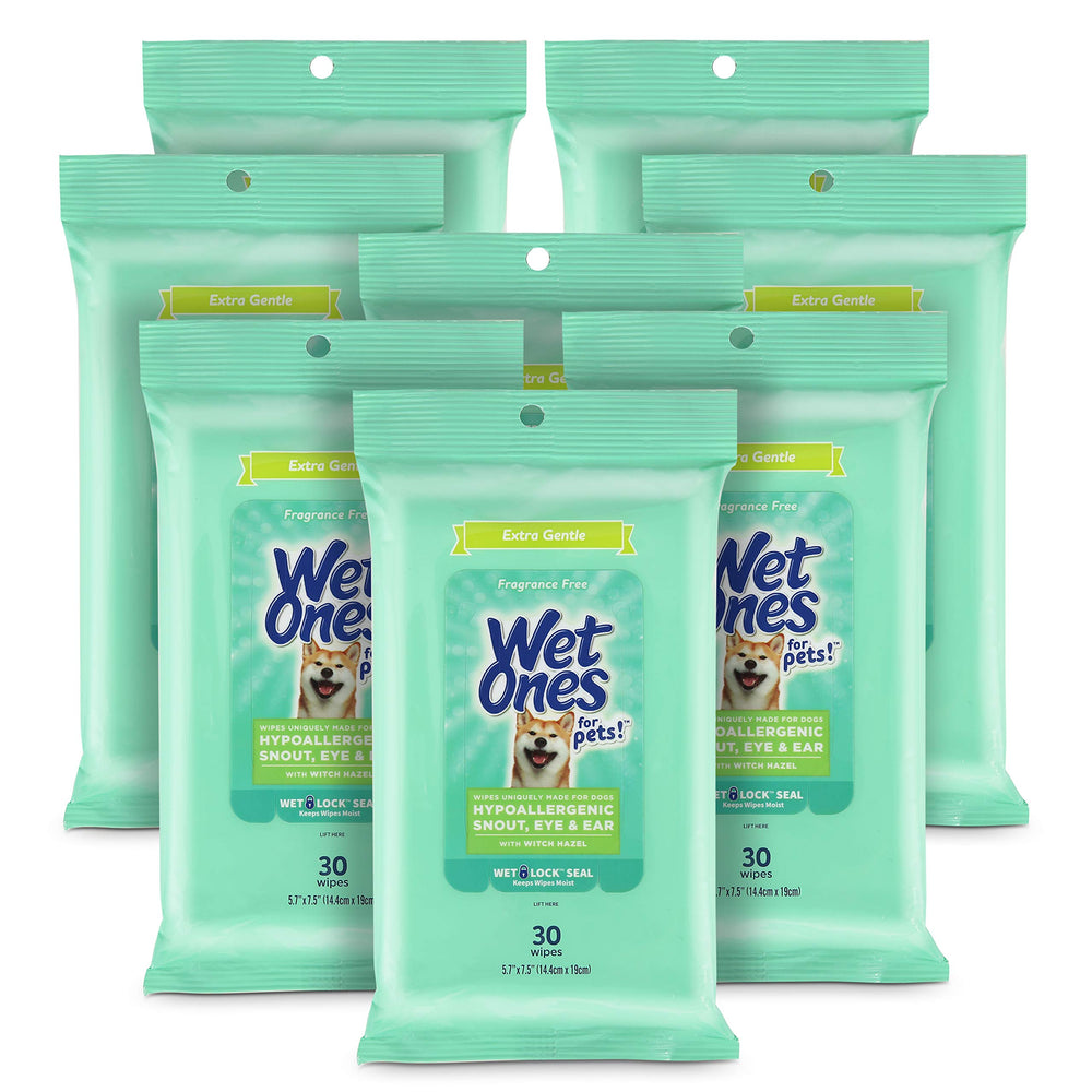 Wet Ones for Pets Extra Gentle Wipes for Snout - soothing clean for sensitive skin.