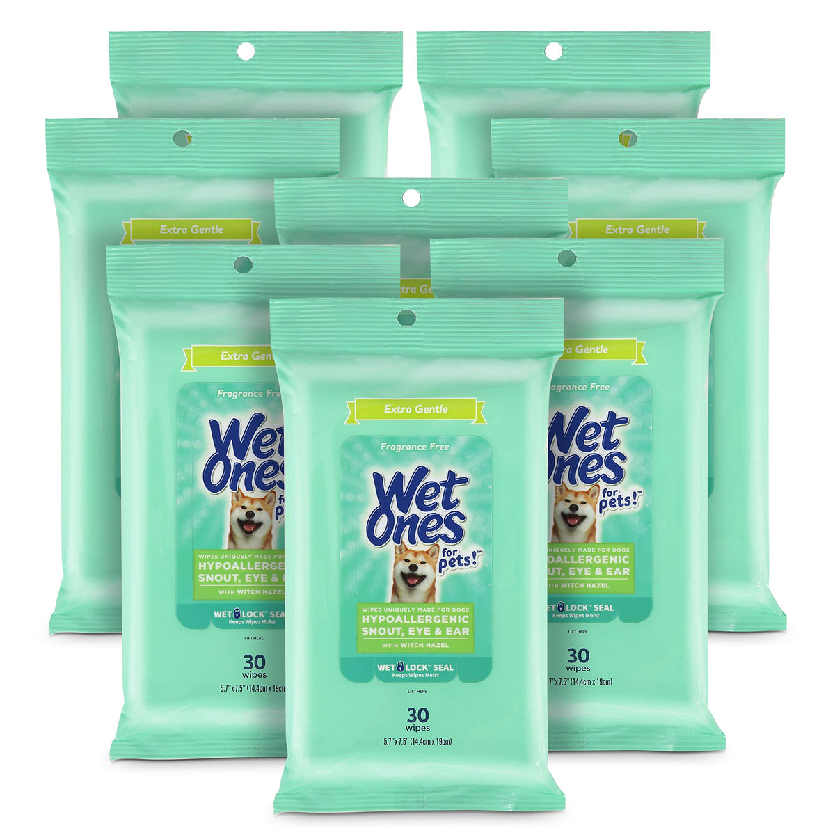 Wet Ones for Pets Extra Gentle Wipes for Snout - soothing clean for sensitive skin.