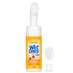 Wet Ones for Pets foaming no-rinse formula cleans paws quickly without water