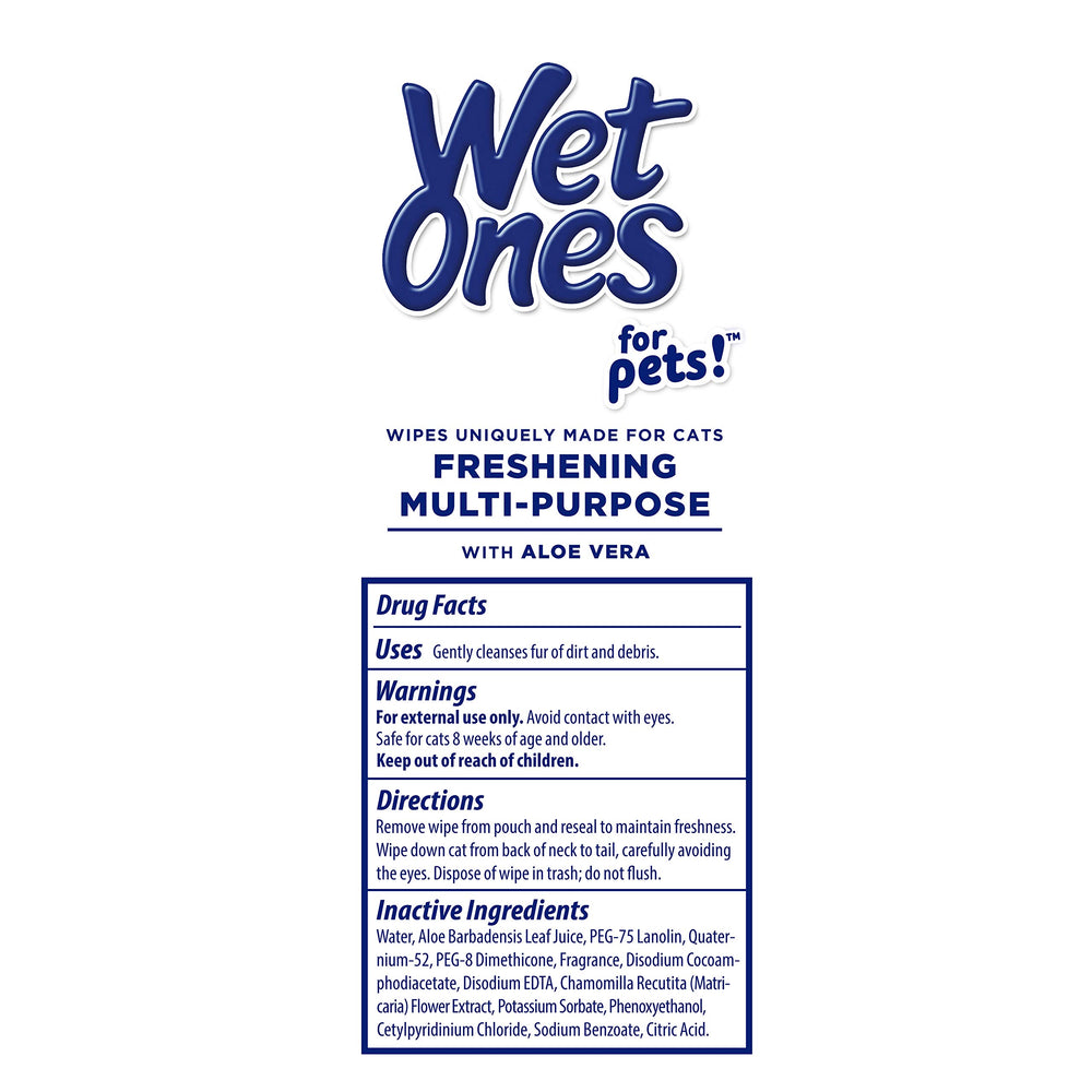 Wet Ones Pets 100 Count Pack ensures wipes are always on hand.