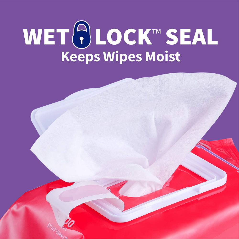 Wet Ones Pets Wet Lock Seal Pouch keeps wipes moist between uses.