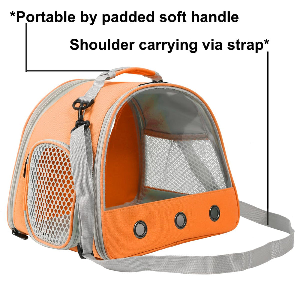 WEVONIGU Travel bag for two pets provides portable on-the-go use.