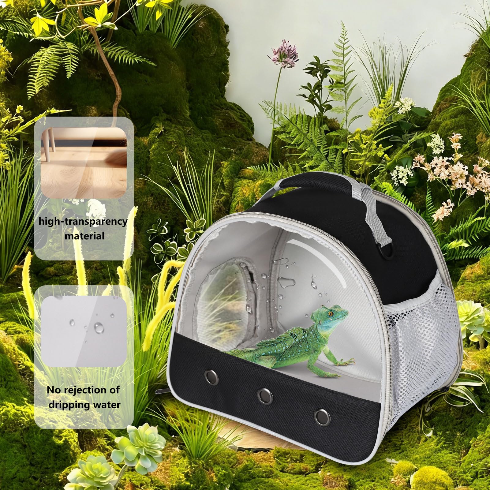 WEVONIGU pet-safe clear front window keeps dust away.