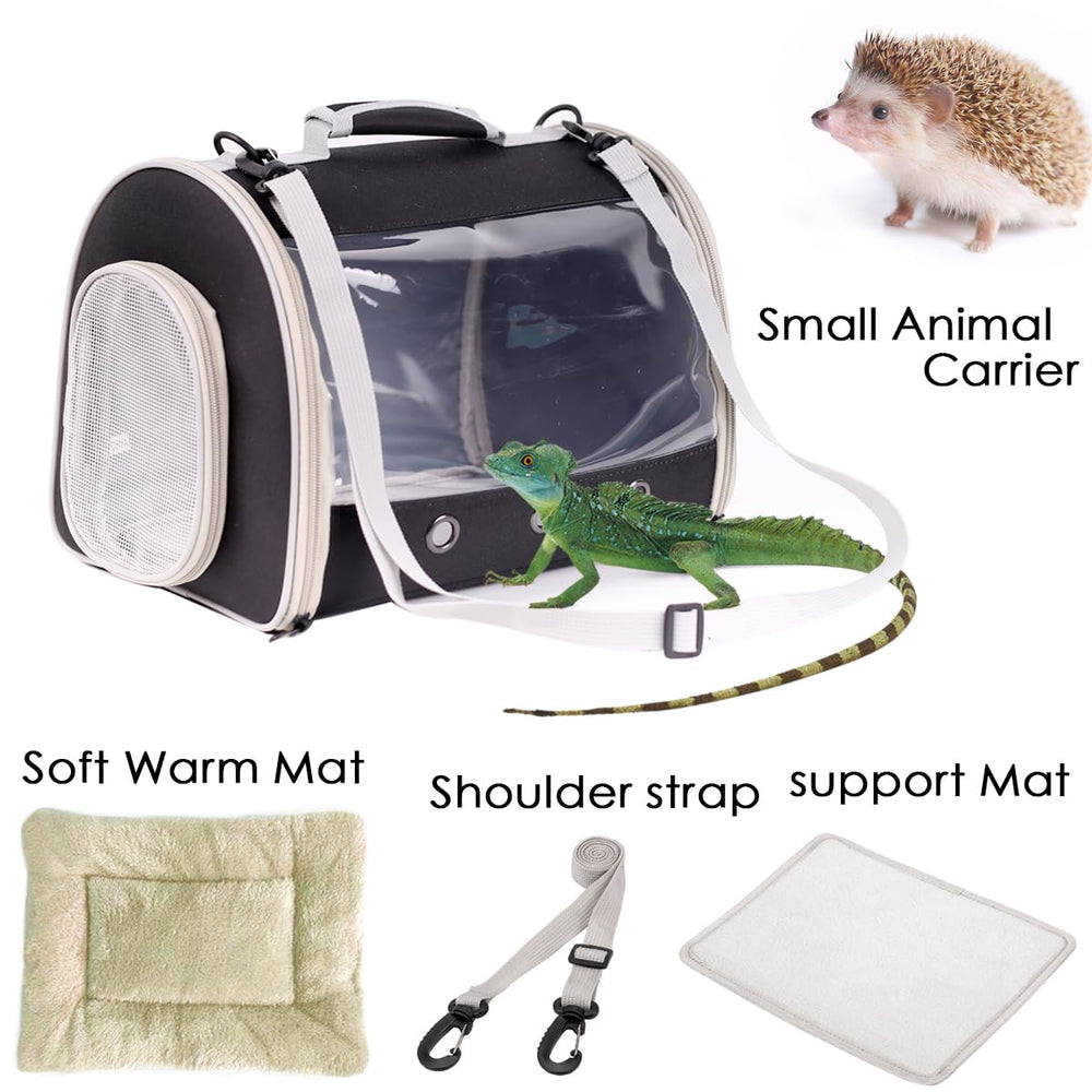 WEVONIGU carrier compatible with bearded dragons and small companions