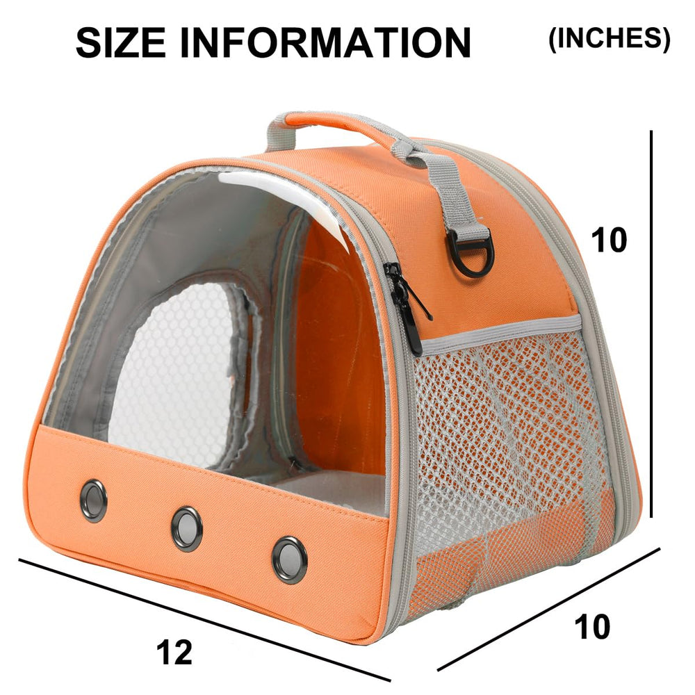 WEVONIGU Small Animal Carrier side window for easy in-and-out access.