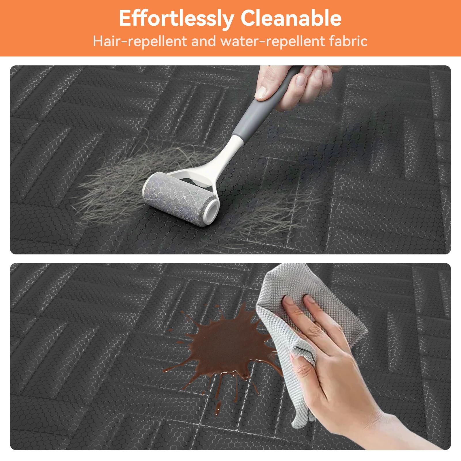 Wexyldra seat cover is easy to clean and machine washable.