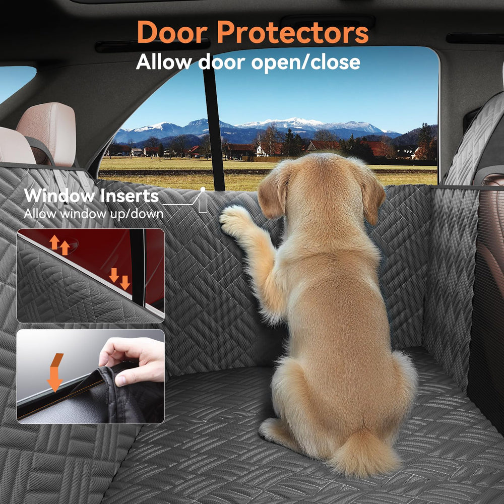Wexyldra back seat extender creates a spacious, stable area for your dog.