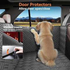 Wexyldra back seat extender creates a spacious, stable area for your dog.