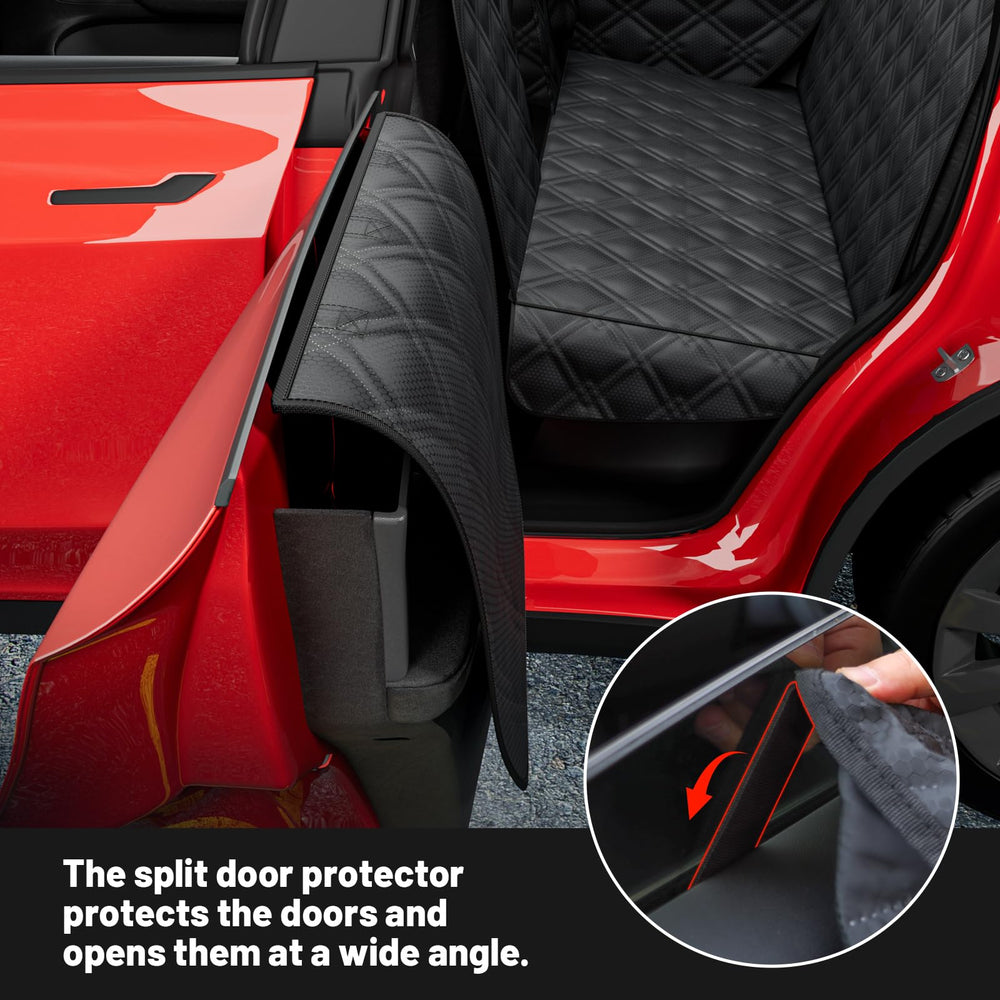 Wexyldra Model 3 hammock-style seat cover keeps pets secure during rides