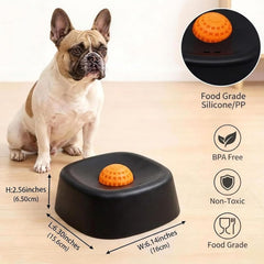 WFOFMO slow feeder bowl for liquid treats helps prolong mealtime and hydration.