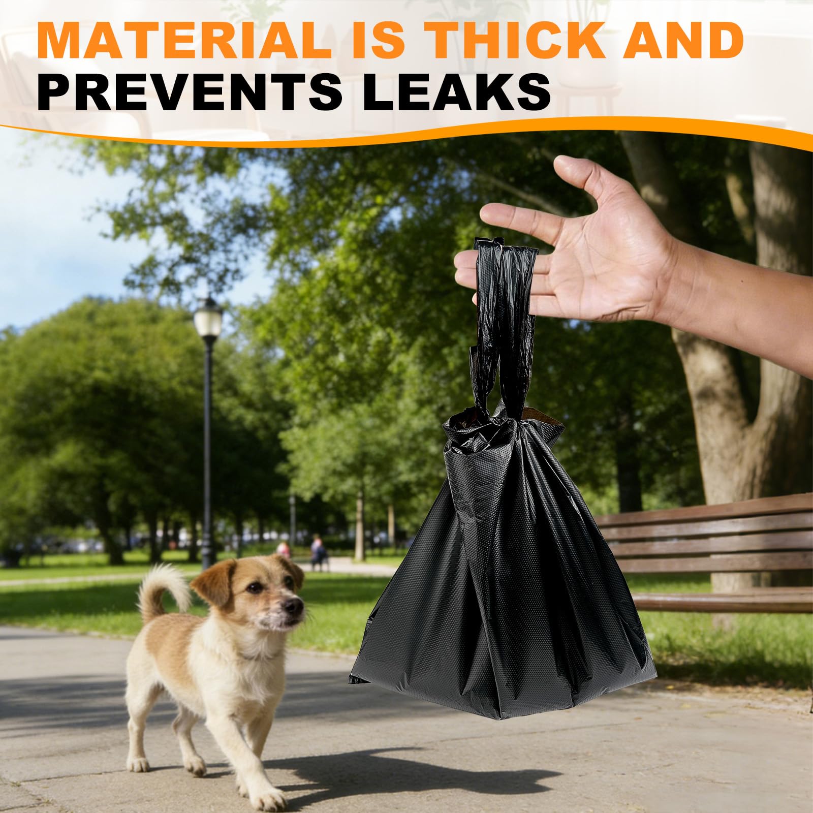 Wide-opening WGDJEMAX bags speed up cleanup.