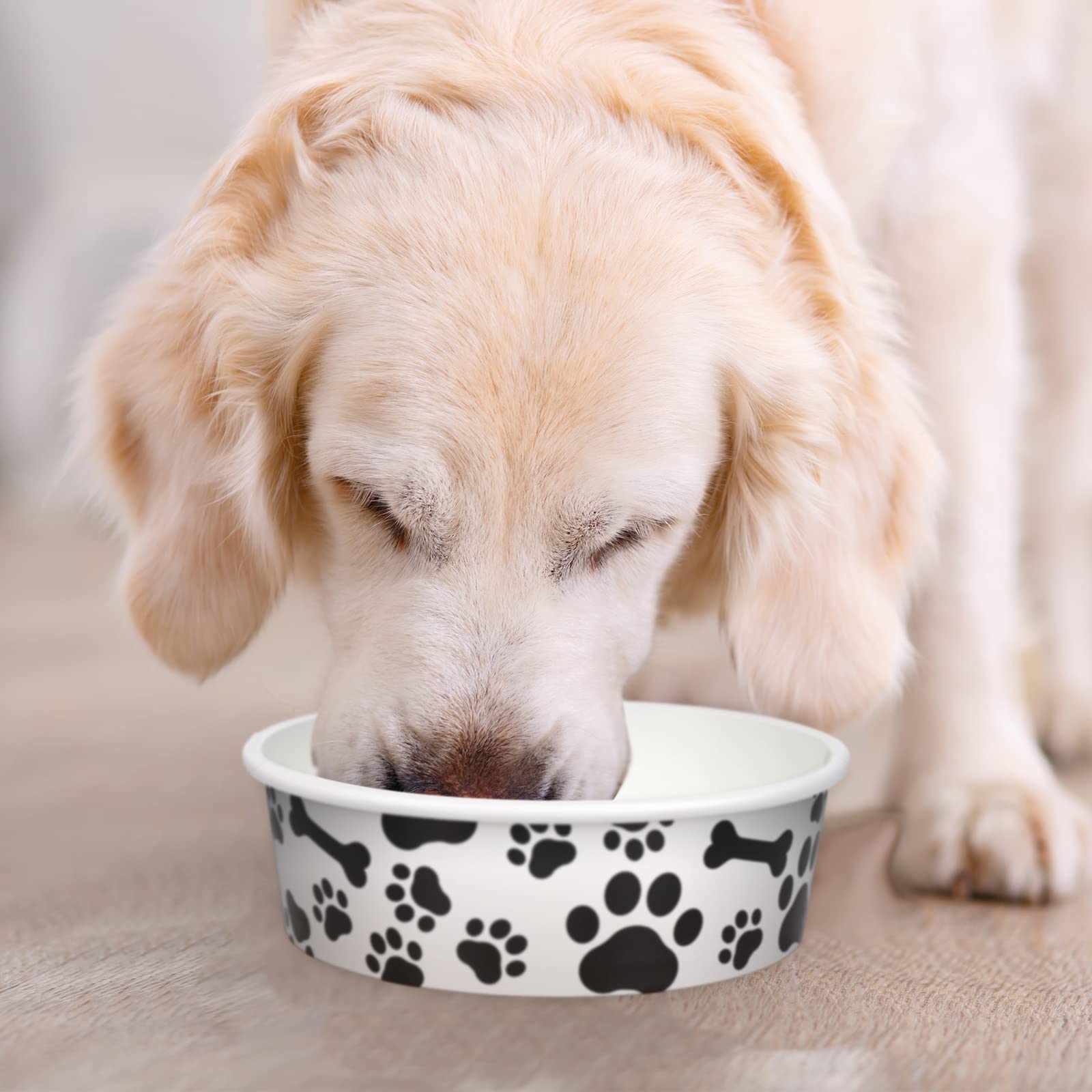Lightweight paper bowls by Whaline for quick disposables