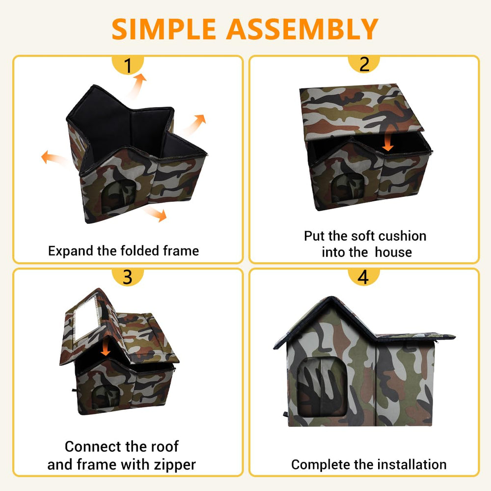 WHDPETS spacious design supports multiple cats or small dogs comfortably