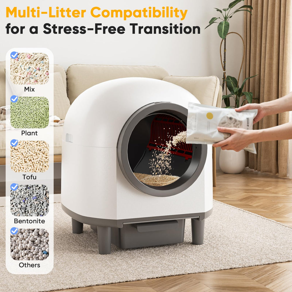 Whiffee large capacity suited for multi-cat households