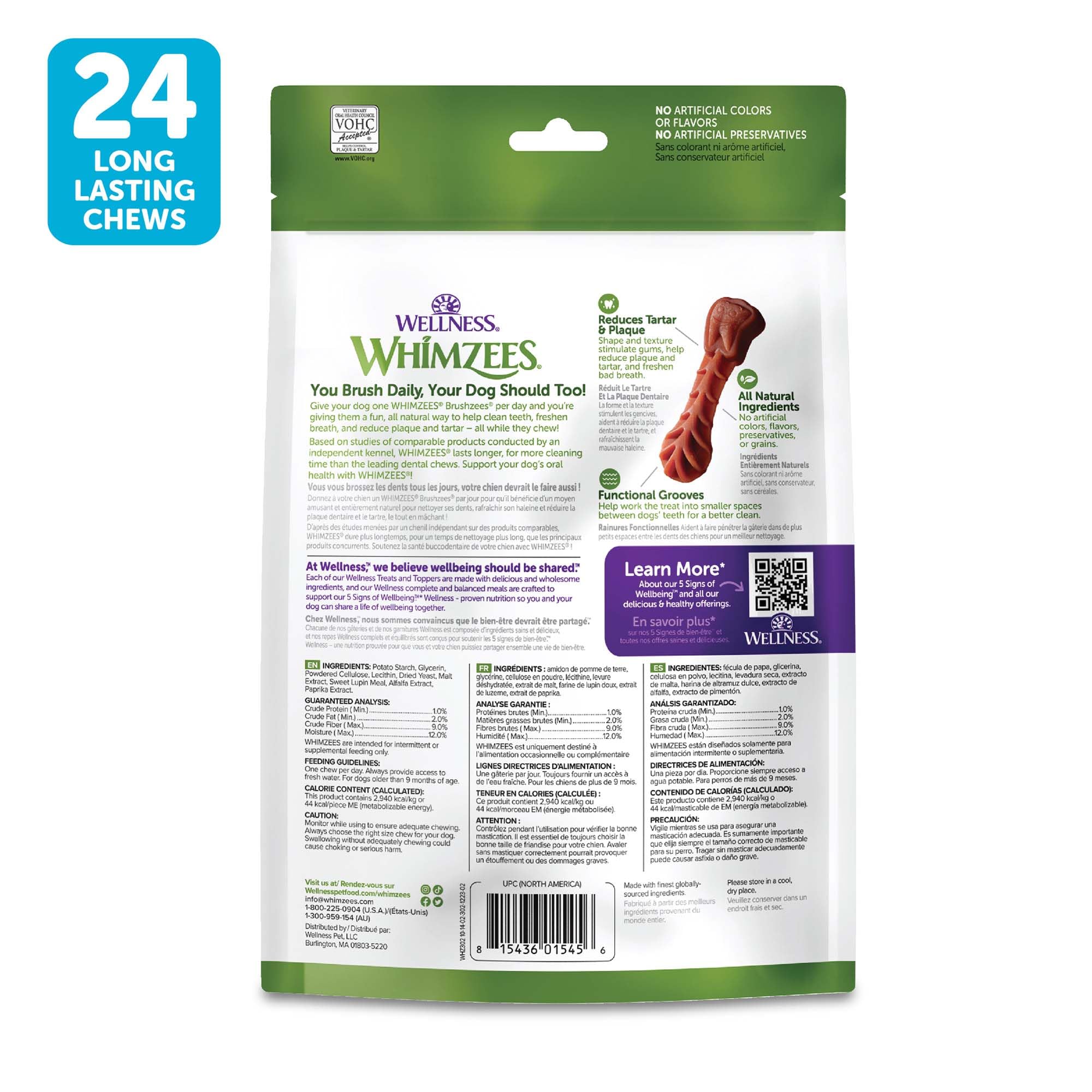 Whimzees small-dog teeth cleaning balance highlights size-appropriate chew.