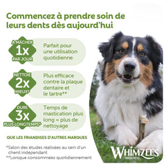 Whimzees variety box shows mixed shapes for varied chewing routines