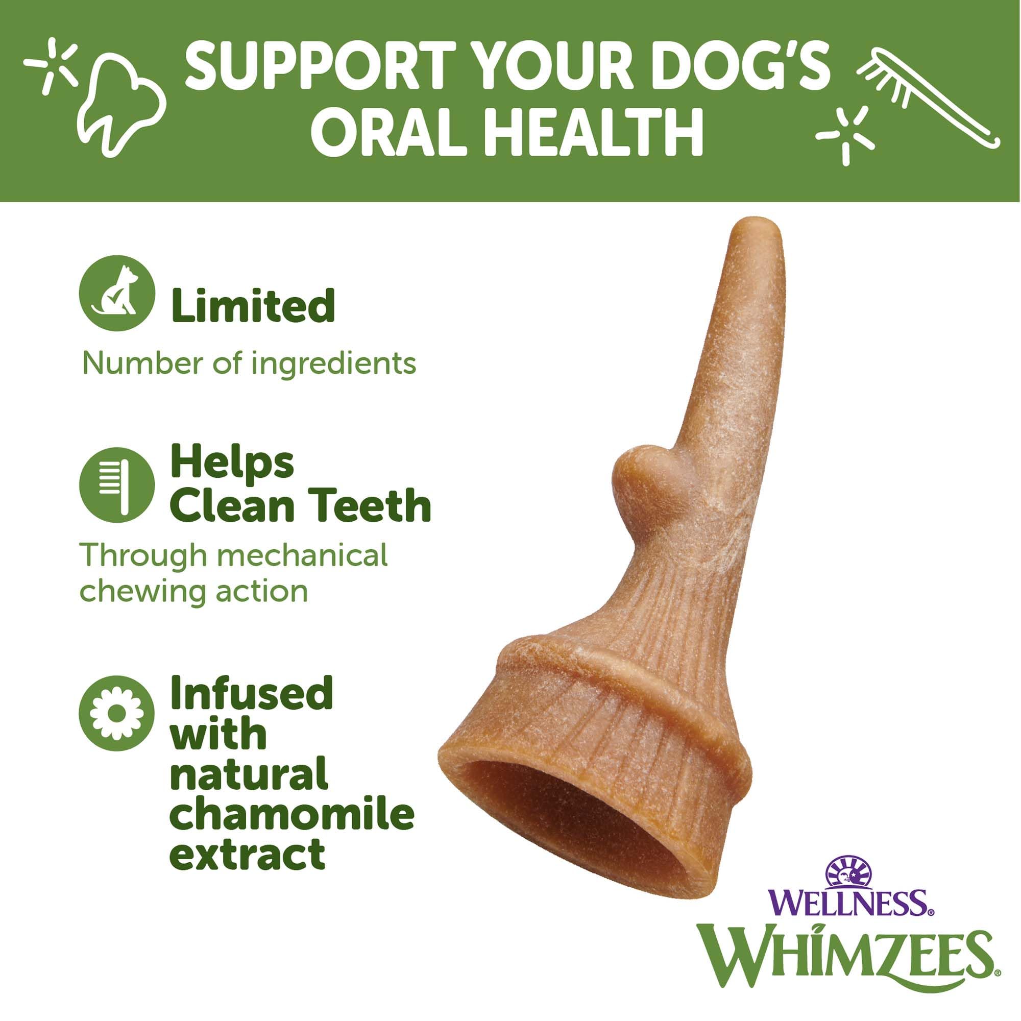 Whimzees Wellness Antler Occupy breath freshening chew promotes fresher breath