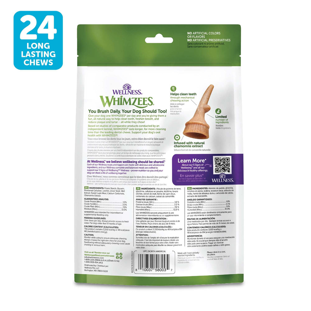 Whimzees Wellness Antler Occupy small dog care chew for dental health