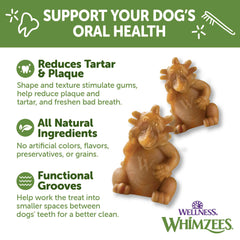 Whimzees Hedgehog chew design with paw-friendly grip