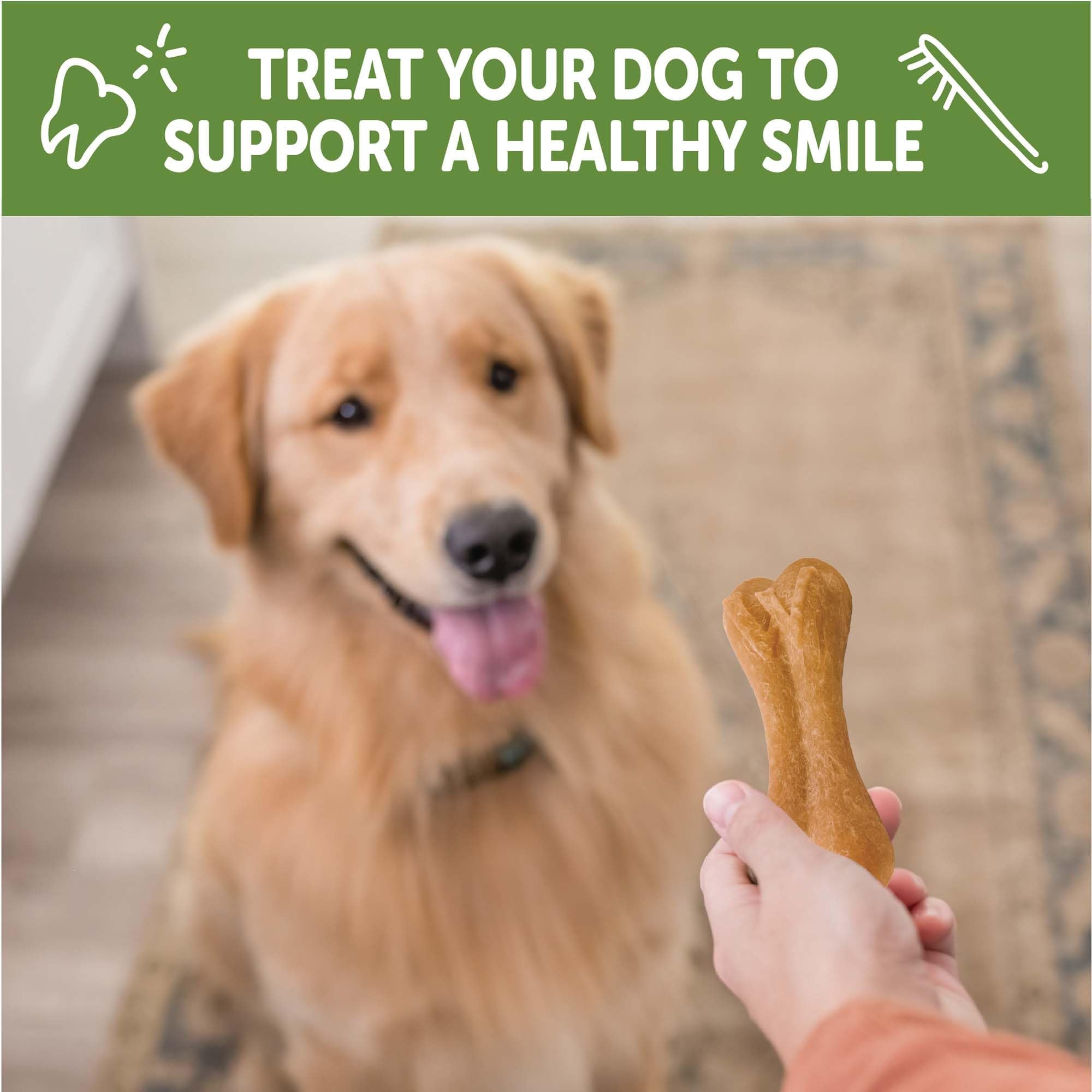 Large-size Whimzees Ricebone shown for medium to large dogs.