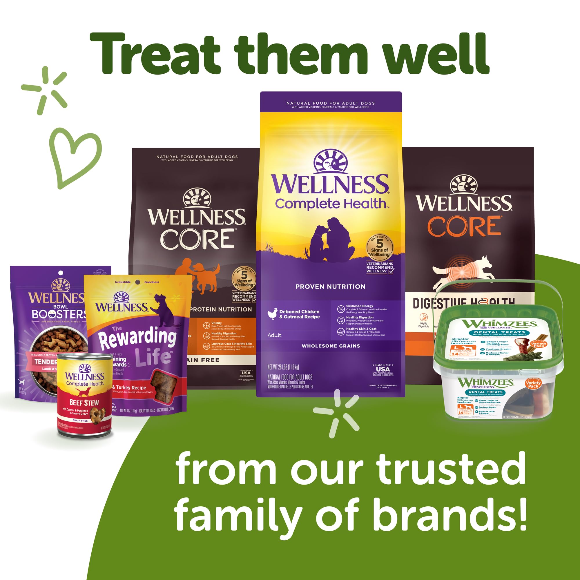 Whimzees Wellness Stix on store display ready to shop.