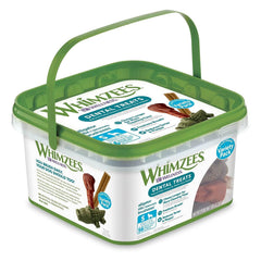 Whimzees Wellness Variety Pack small dog dental chews for fresh breath and clean teeth.