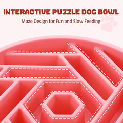WHIPPY 3-cup capacity dog bowl designed to slow meals during feeding.