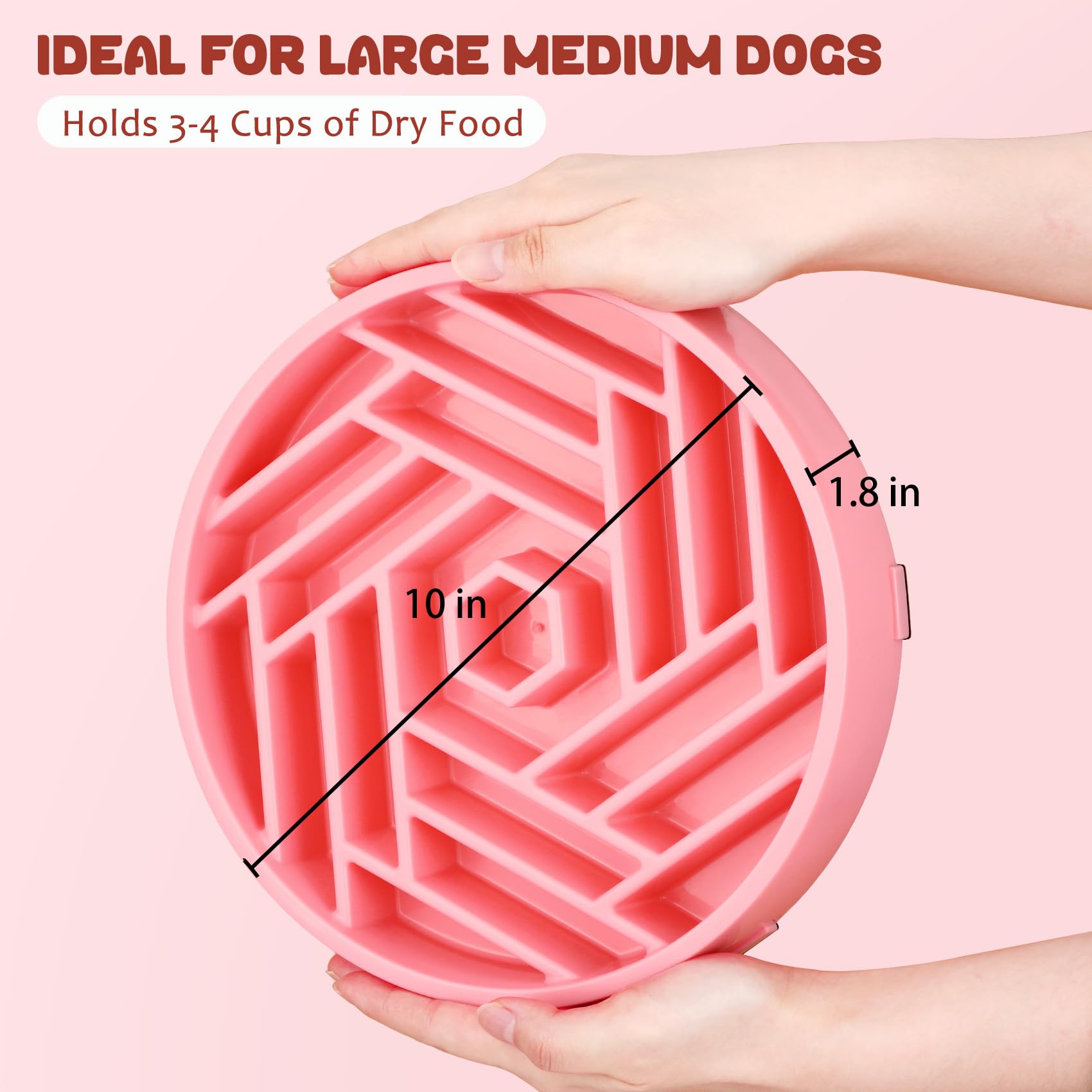 WHIPPY large slow feeder suitable for medium and large dogs.